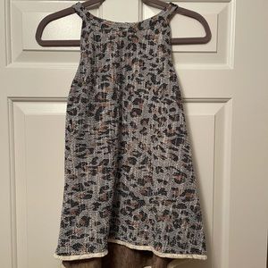 Woven Leopard Blouse